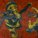 Capoeira, Aluisio dos Santos, Mista s/ Tela, 270x116cm, 1984