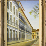 Casarões - Rua Portugal (São Luis do Maranhão), Cristiane Carbone, Óleo s/ Tela, 50x70cm, 2006
