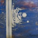 Dança Lunar, Luis Sun, Mista s/ Painel, 100x100cm, 2007