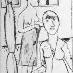 Duas Mulheres do Mangue com Cactus, Lasar Segall, Ponta seca, 1928