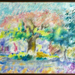 Paineira da Praça, Kuroiwa, Mista s/ Tela, 60x80cm, 1998