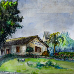 Sem Título, Mitsunaga, Aquarela, 32x24xm, 1990