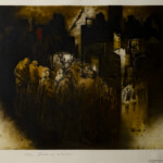 Tarde no Suburbio, Hans Grudzinski, Gravura em Metal, 57/100, 1982