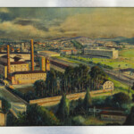 Vista de Mauá, Mitsunaga, Óleo s/ Tela, 90x60cm, 1985